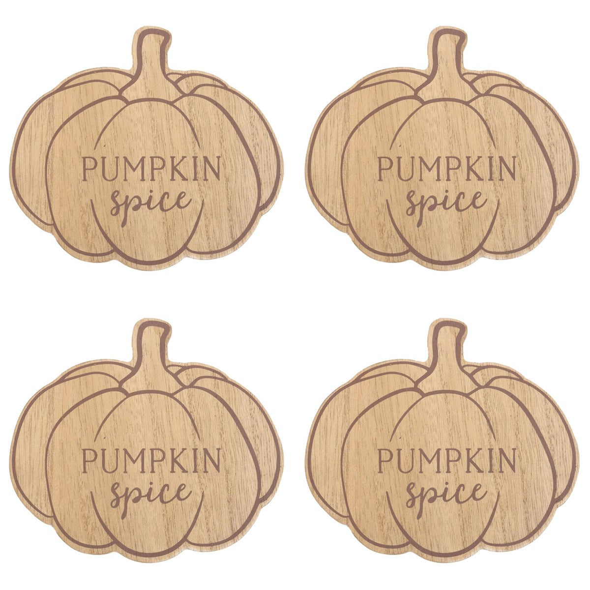 Pumpkin Spice Coaster Set (Pack of 4)