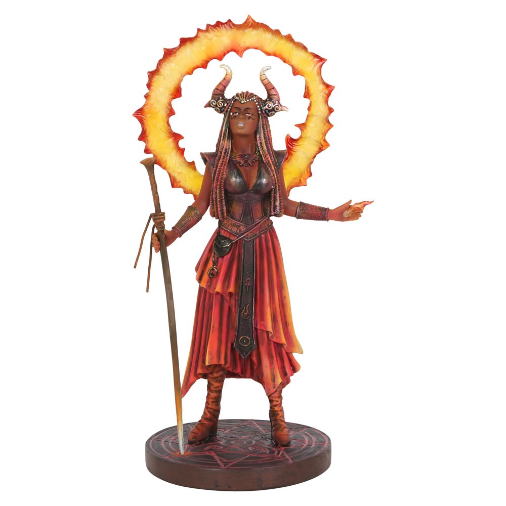 Fire Elemental Sorceress Figurine By Anne Stokes