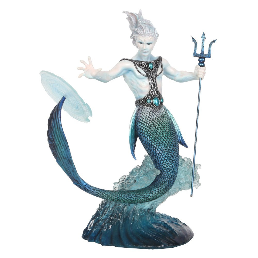 Water Elemental Wizard Figurine