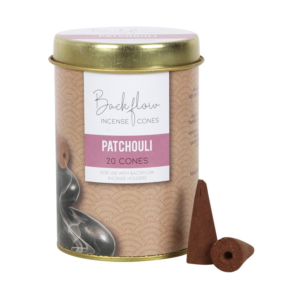 Backflow Incense Cones Patchouli Tin