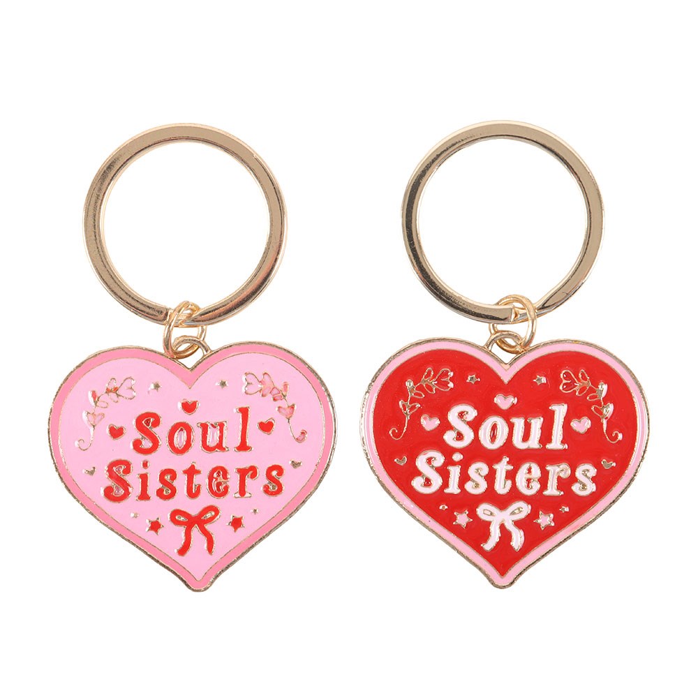 Pair Of Soul Sister Key Rings
