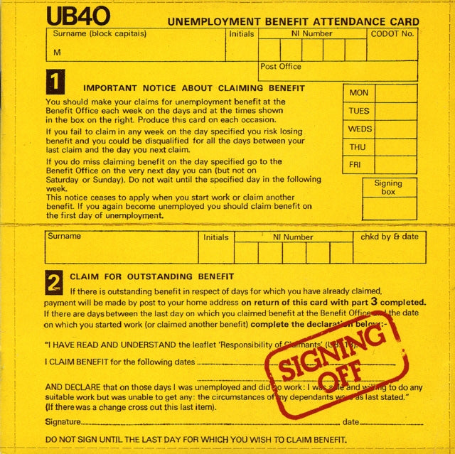 Singing Off by UB40 (Vinyl, 2021, 2 Disc 12" Vinyl