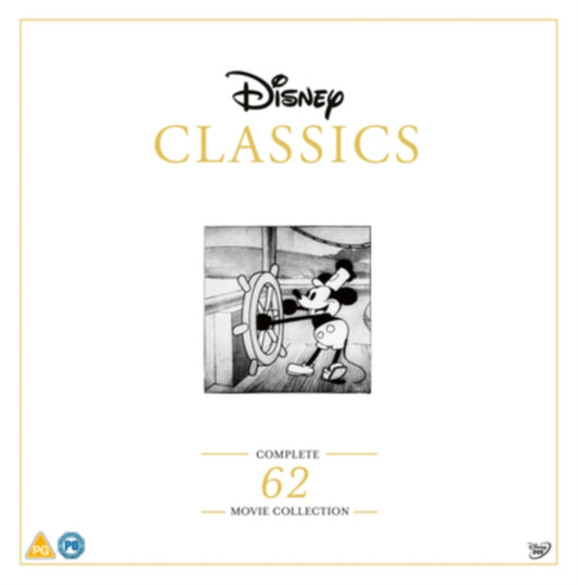 Disney Classics: Complete 62 Movie Collection DVD With Book