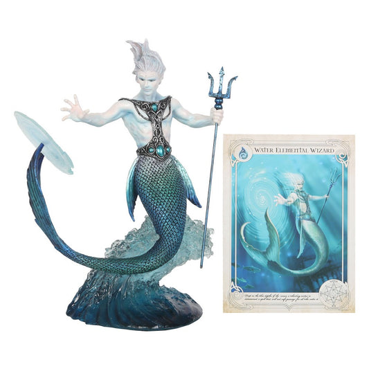 Water Elemental Wizard Figurine