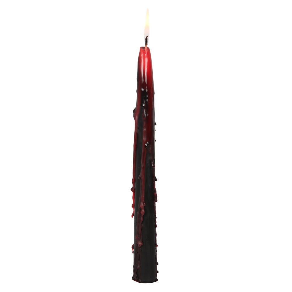 Vampire Tears Taper Candles - Black, Pack of 4