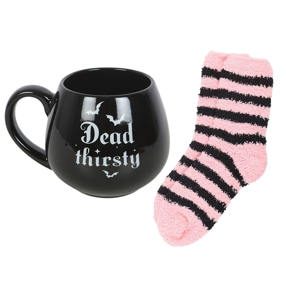 Dead Thirsty Black Mug And Socks Set