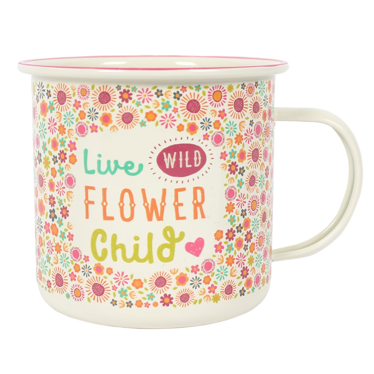 Flower Child Enamel  Mug