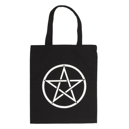 Pentagram Poly cotton Tote Bag