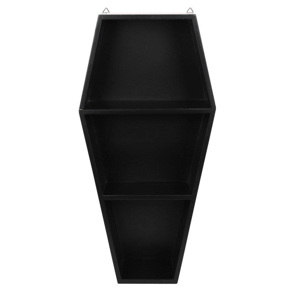 Coffin Shelving Display Black 50cm