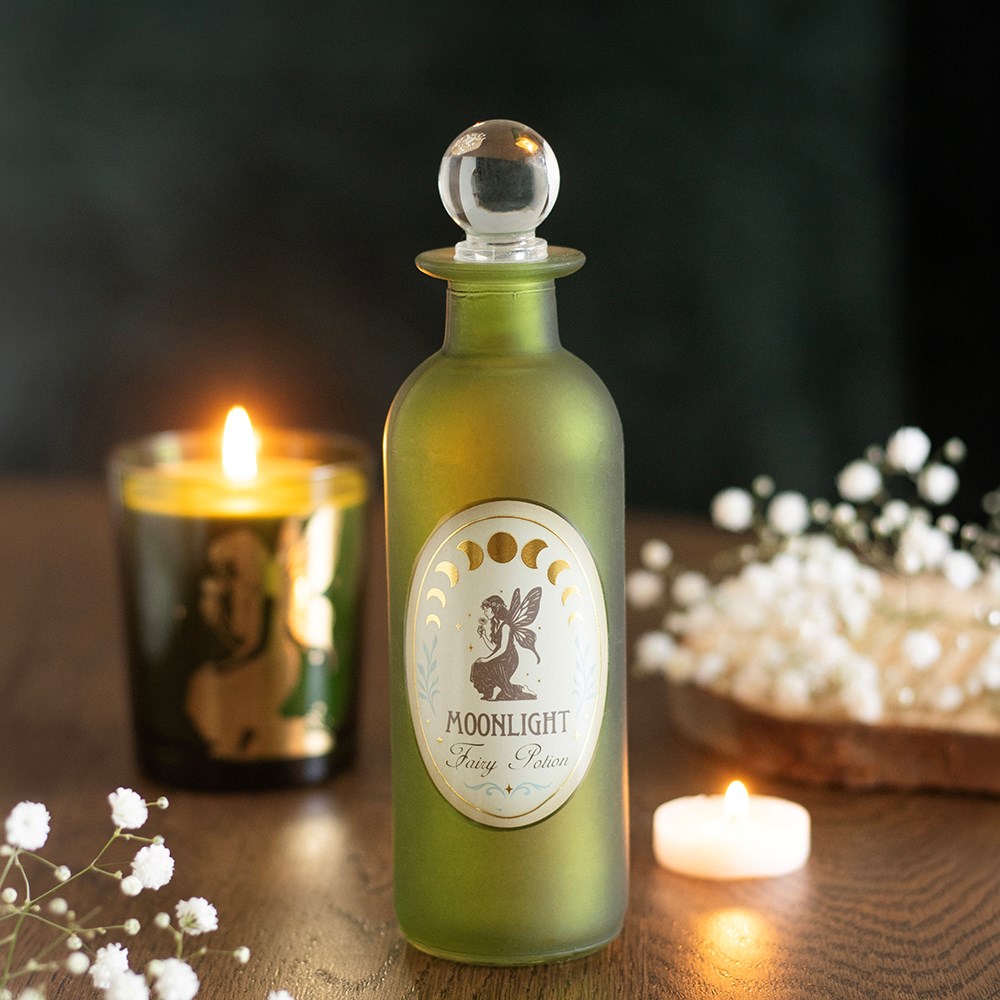 moonlight Fairy Decorative glass potion bottle