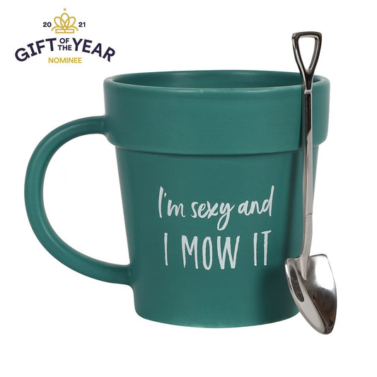 Sexy And I Mow It Mug And Shovel Spoon
