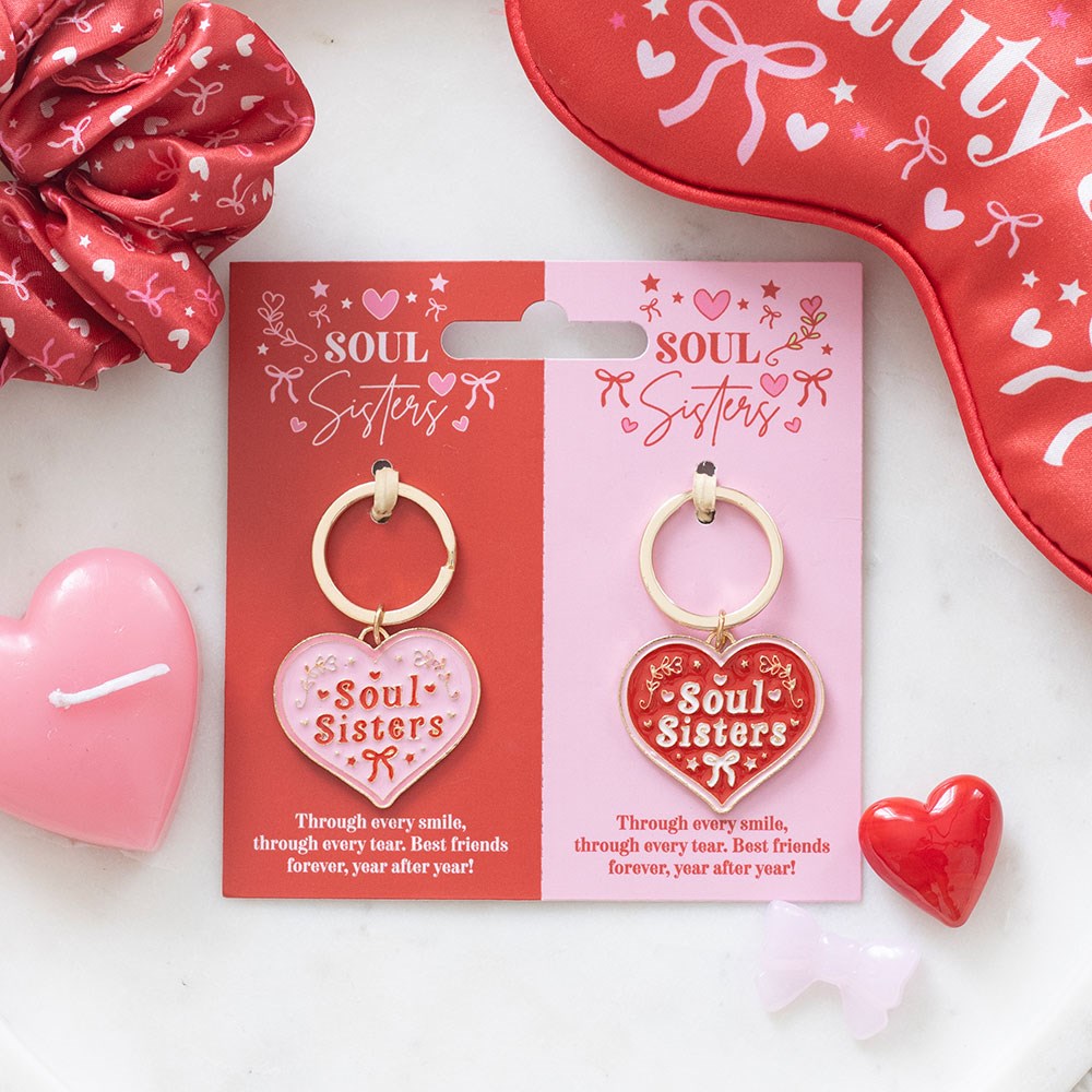 Pair Of Soul Sister Key Rings