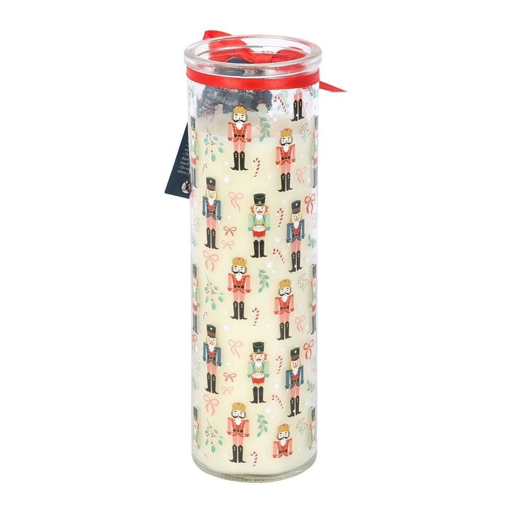 Nutcracker Festive Spice Print  Tube Candle