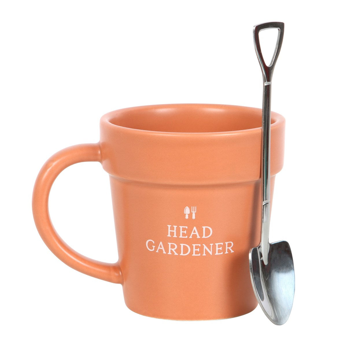 Head Gardner ceramic mug pot and spoon