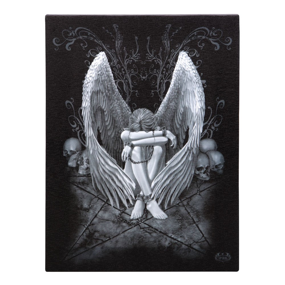 19x25cm Enslaved Angel Canvas Plaque