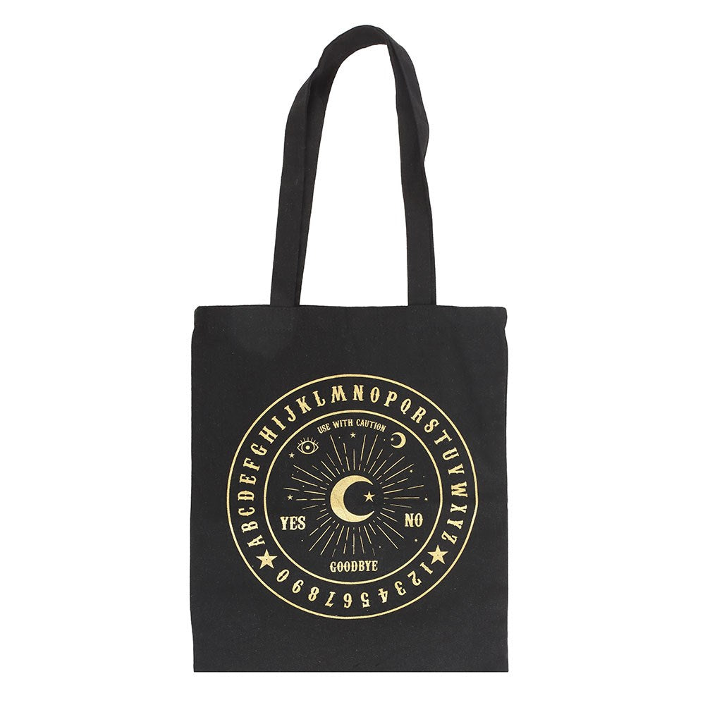 Black And Gold Talking Board Polycotton Bag