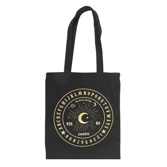 Black And Gold Talking Board Polycotton Bag
