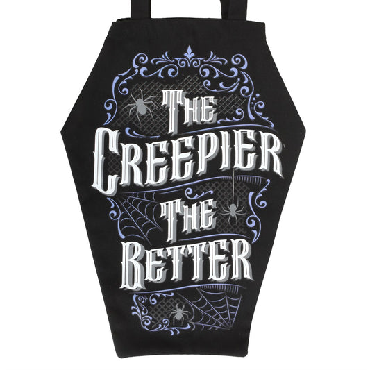 The Creepier The Better Coffin Shaped Tote Bag
